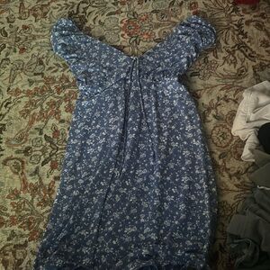 Blue flower dress ( price negotiable)
